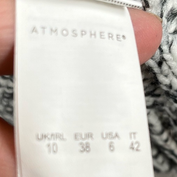 ATMOSPHERE Wool Blend Cardigan Shawl Neck Button Size 6 - Picture 6 of 15